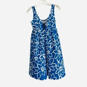 Next by Athena Blue and white floral dress, Swim cover up, Vacation, beach Sz M